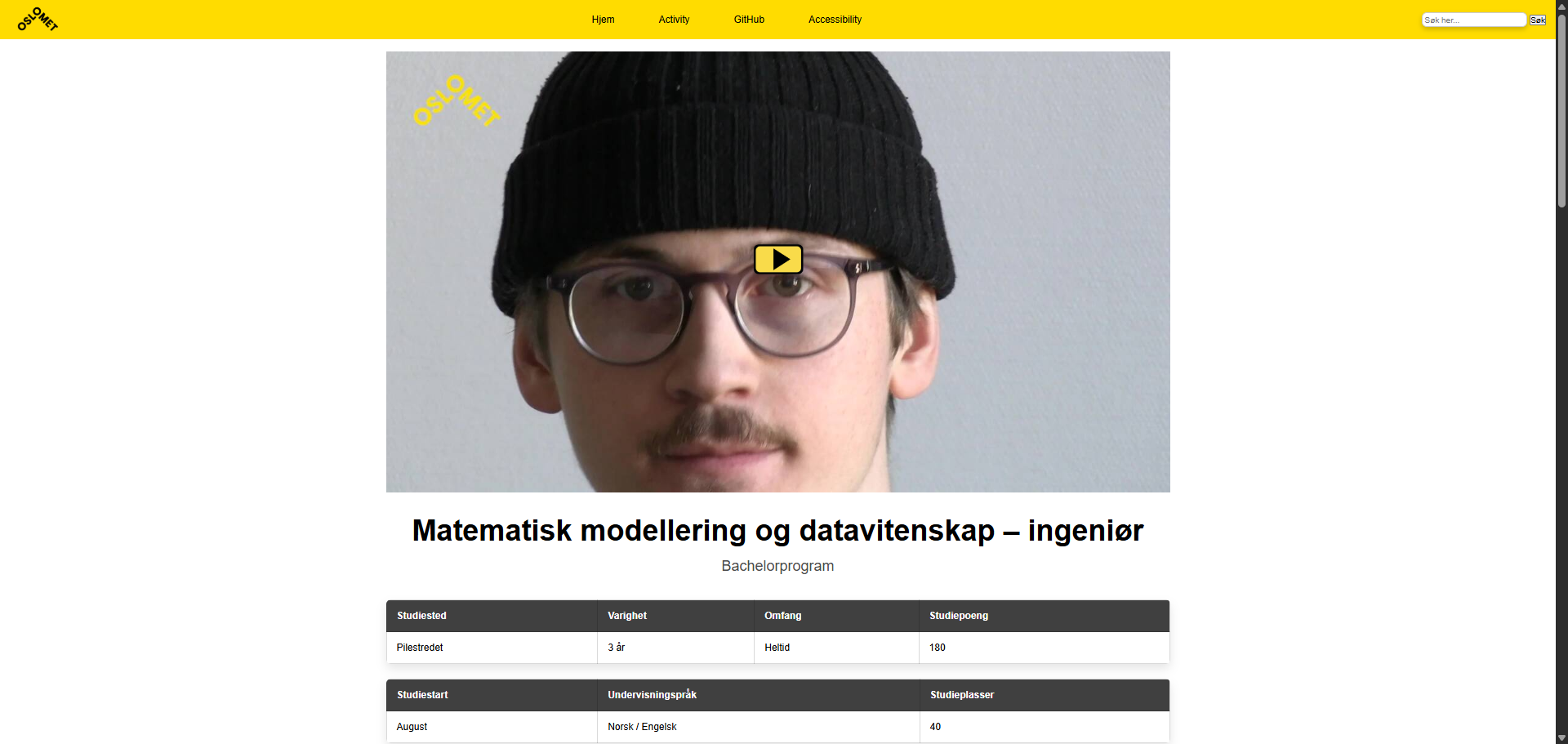 Skoleprosjekt